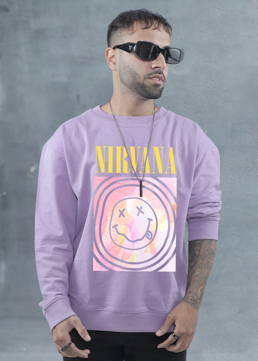 Nirvana Women's Drop Shoulder Premiun Terry Sweatshirt