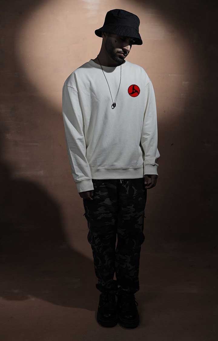 Uchiha Itachi Men s Off White Sweatshirt