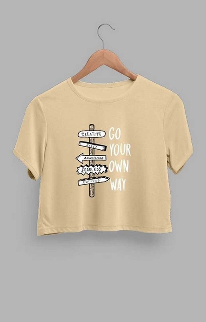 Women's Go Your Own Way Crop T-shirt