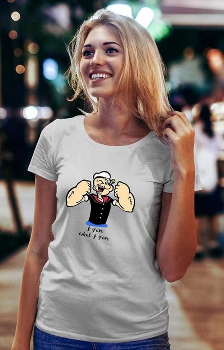 Popeye Women's Half Sleeve T Shirt