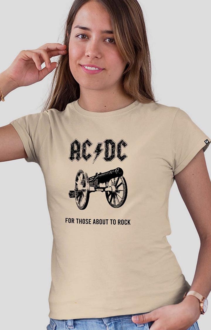 AC-DC Women's Half Sleeve T-Shirt