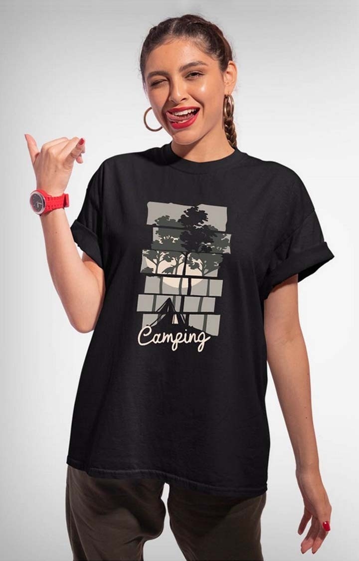 PRONK | Camping Women's Half Sleeve T Shirt
