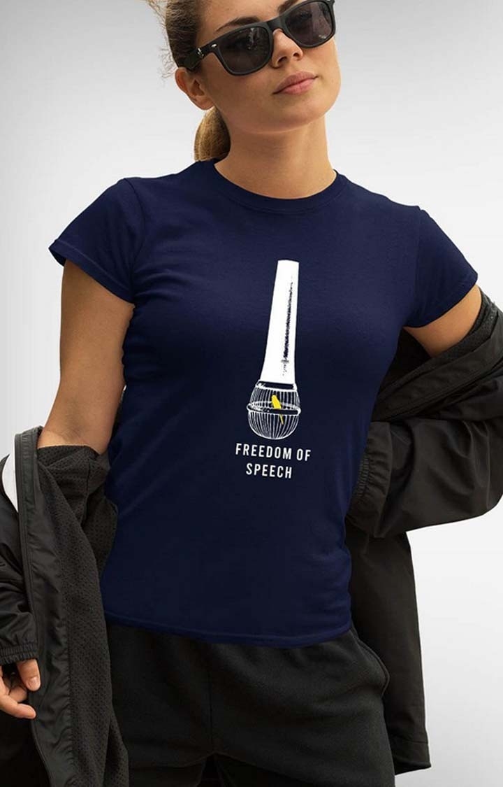 Freedom Of Speech Women's Half Sleeve T Shirt