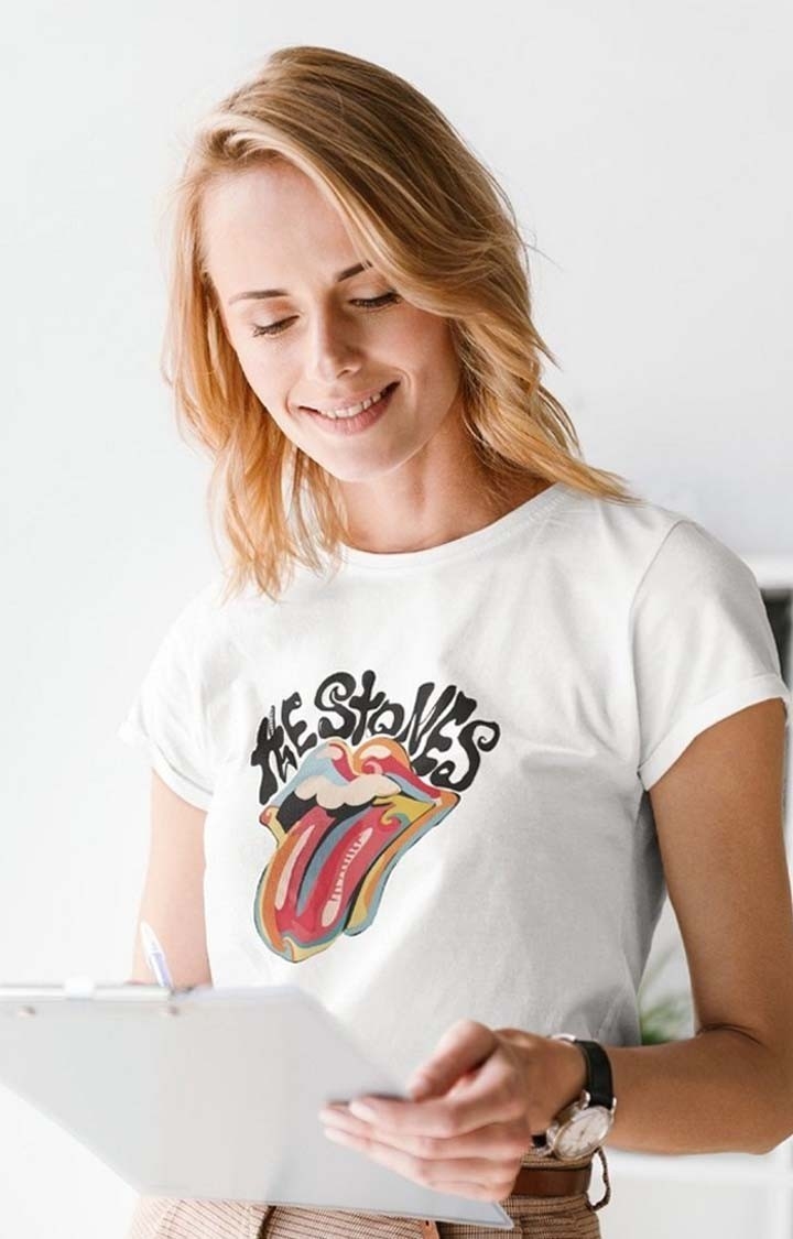PRONK | The Rolling Stones Women's Half Sleeve T Shirt