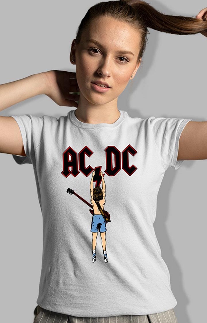 AC-DC Music Women's Half Sleeve T-Shirt