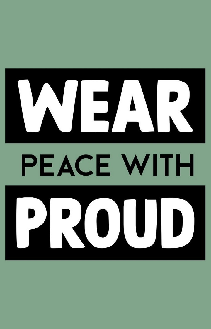 Wear Peace With Proud Women's Half Sleeve T Shirt