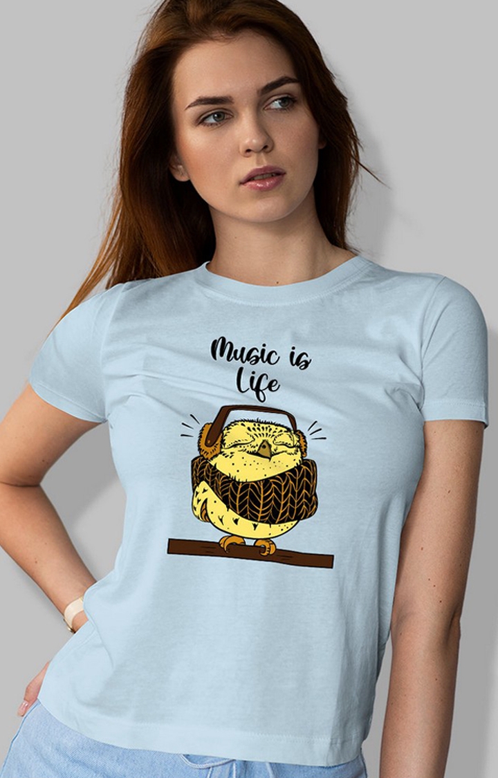 Music Life Women's Half Sleeve T Shirt