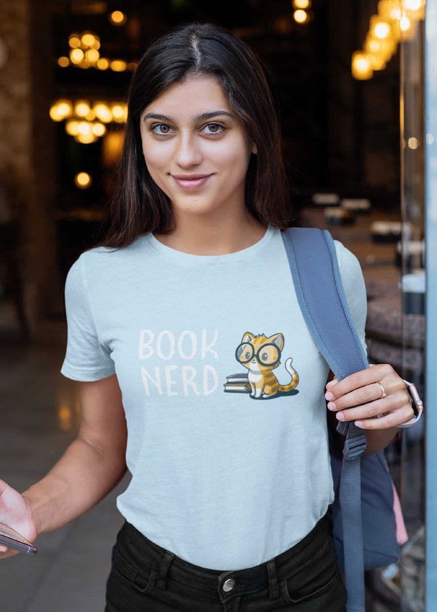PRONK | Book Nerd Women's Half Sleeve T Shirt