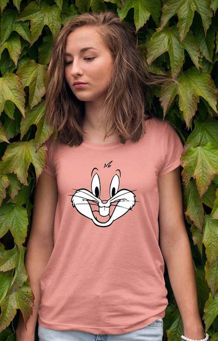 PRONK | Bugs Bunny Women's Half Sleeve T Shirt