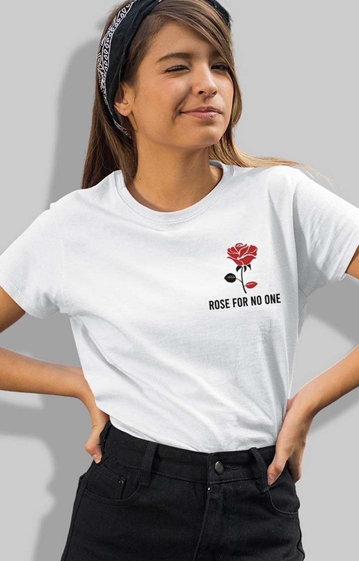 Rose For No One Women's Half Sleeve T Shirt