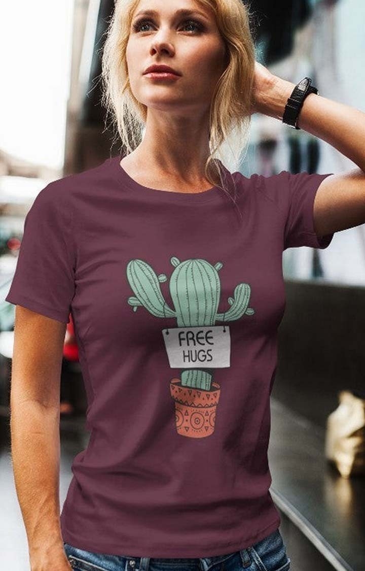 Free Hugs Women's Half Sleeve T Shirt