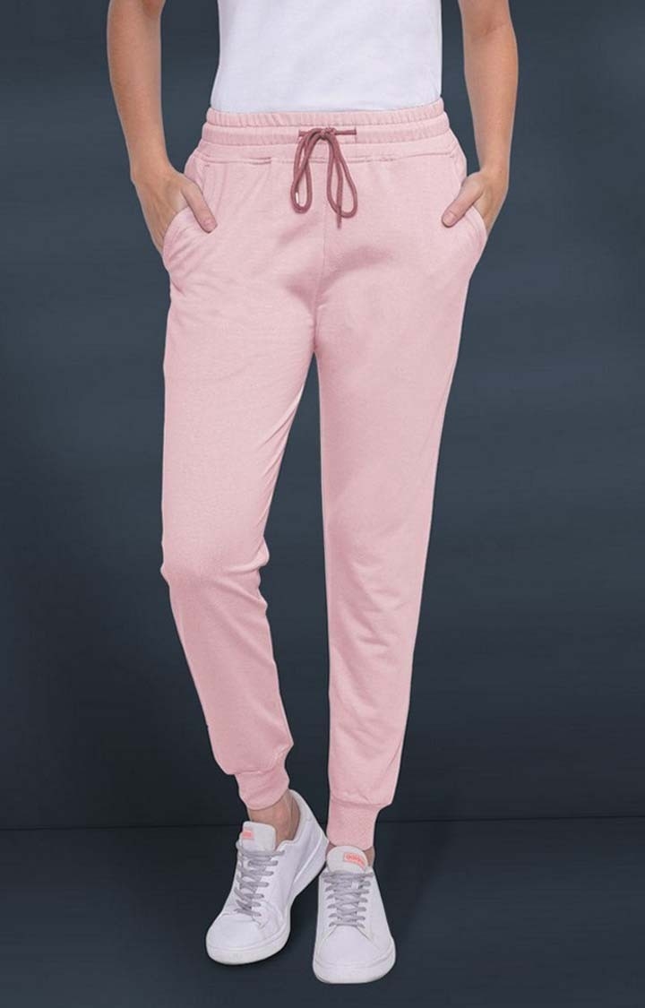 Women's French Terry  Millennial Pink Joggers