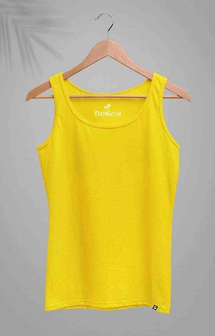 Solid Women's Tank Top - Pineapple Yellow