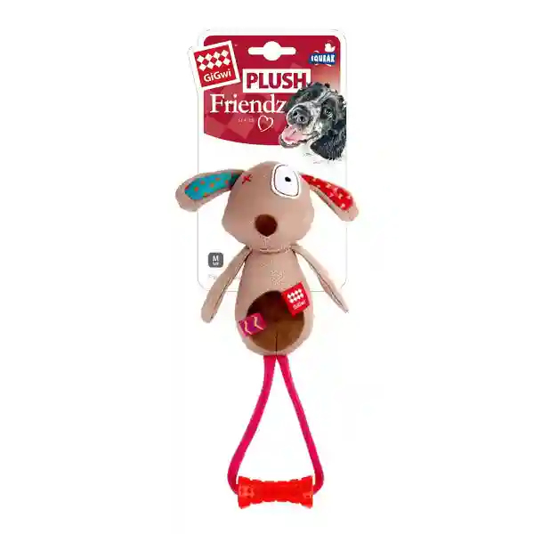 GiGwi Plush Friendz Dog Toy (with TPR Johnny Stick)