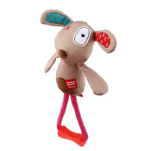 GiGwi Plush Friendz Dog Toy (with TPR Johnny Stick)