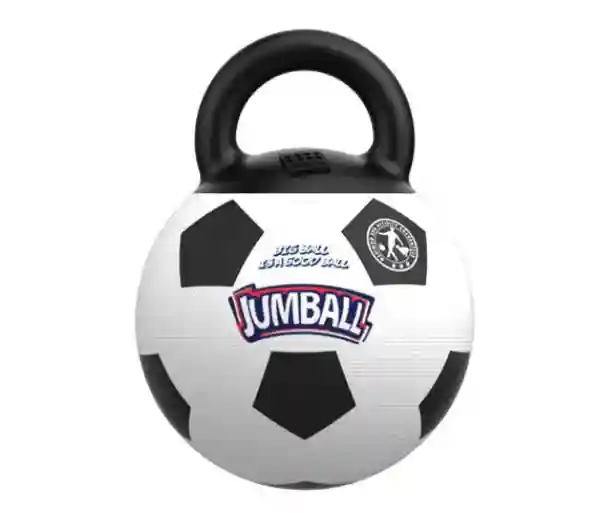 GiGwi Jumball Soccer Ball With Rubber Handle Dog Toy