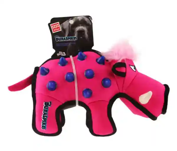 GiGwi Duraspikes Extra Durable Wild Bear Plus Dog Toy - Pink
