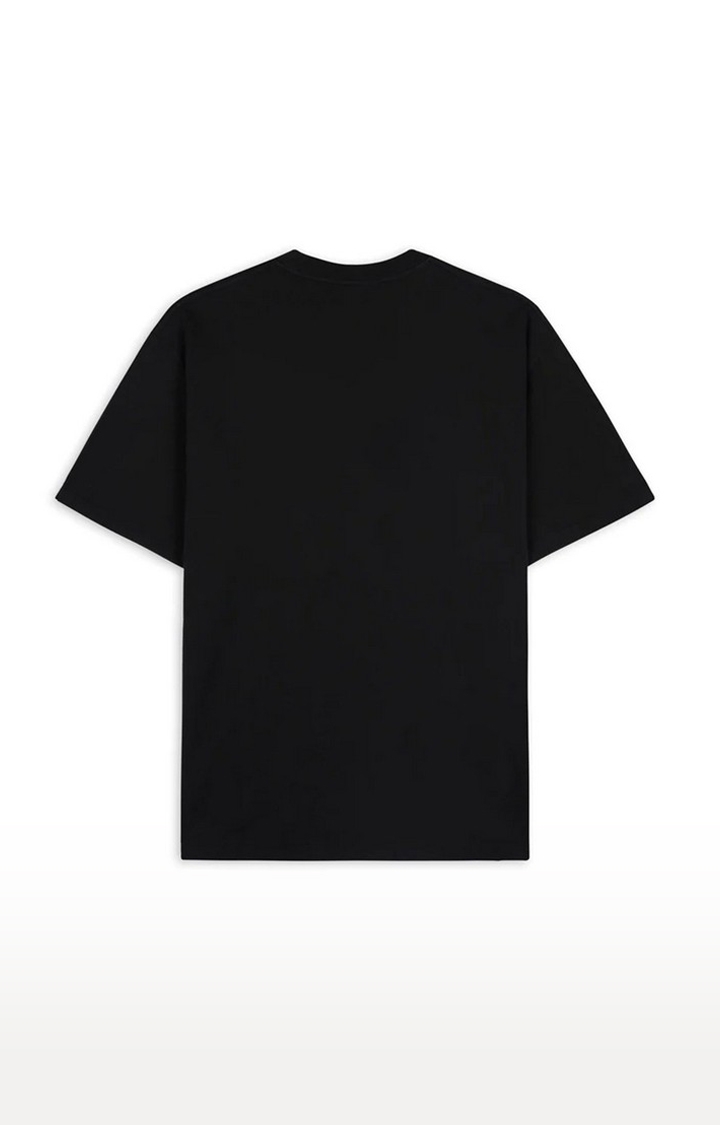 Men's Black Cotton The Future Is Regular T-Shirts
