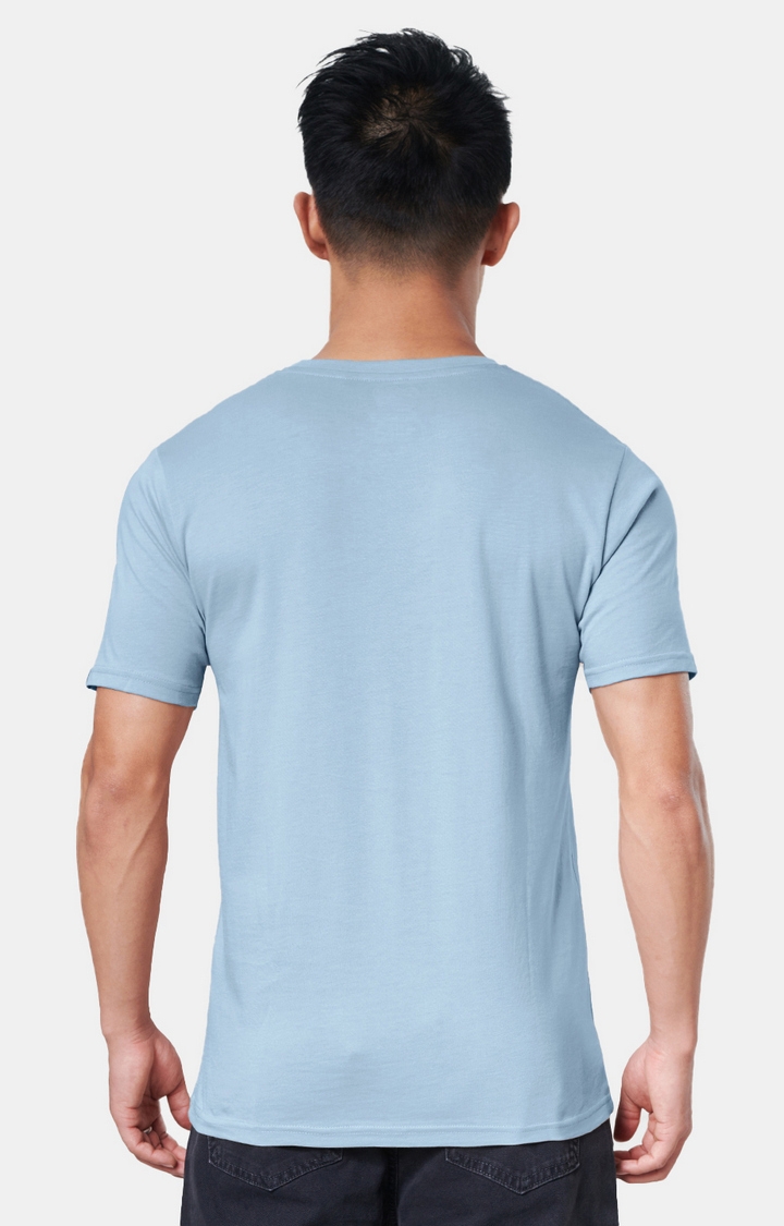 Men's Solids Powder Blue T-Shirts