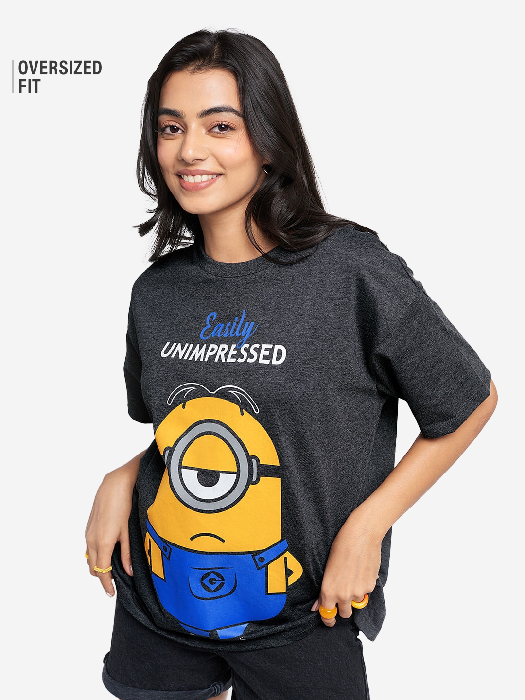 Women's Minions: Easily Unimpressed Women's Oversized T-Shirt