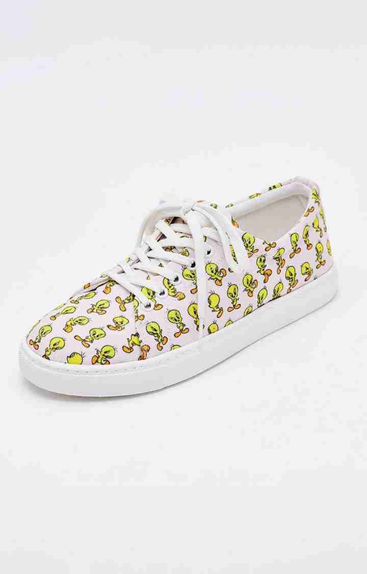 Women's Tweety: Pretty Pink Pink Casual Lace-ups