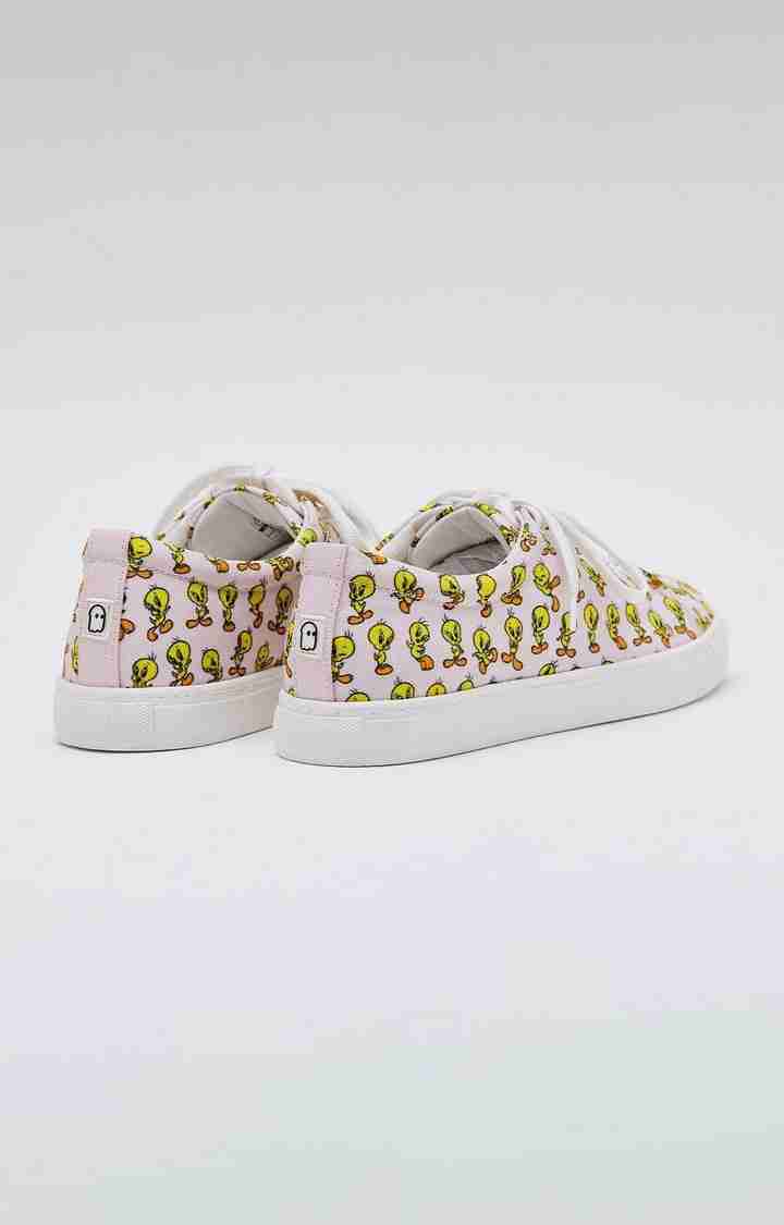 Women's Tweety: Pretty Pink Pink Casual Lace-ups