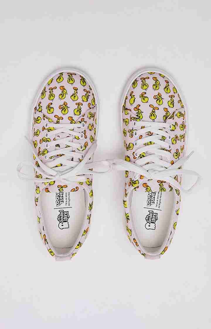 Women's Tweety: Pretty Pink Pink Casual Lace-ups