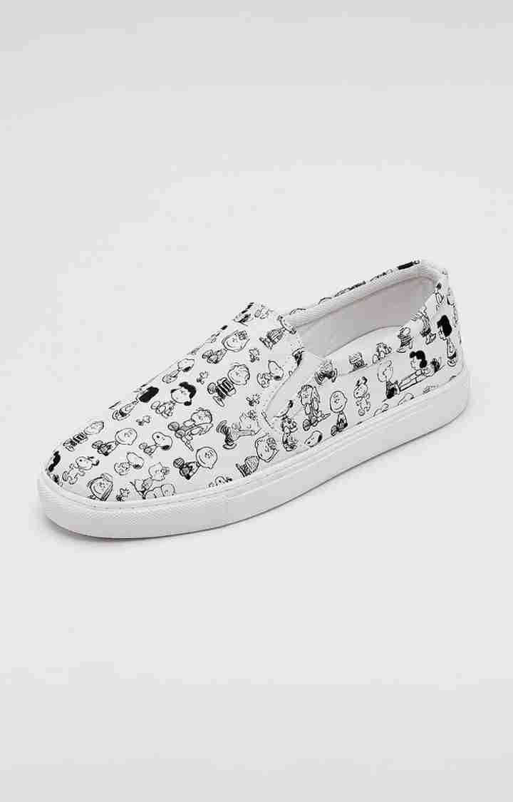 Men's Peanuts: Snoopy & Friends White Loafers