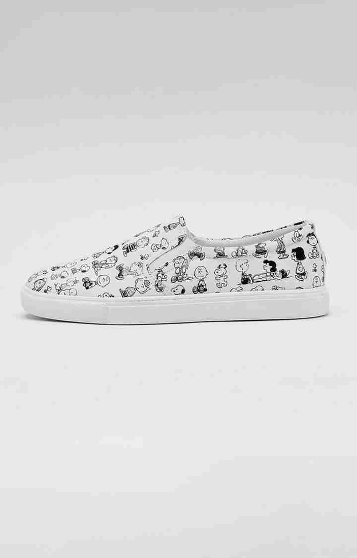 Men's Peanuts: Snoopy & Friends White Loafers