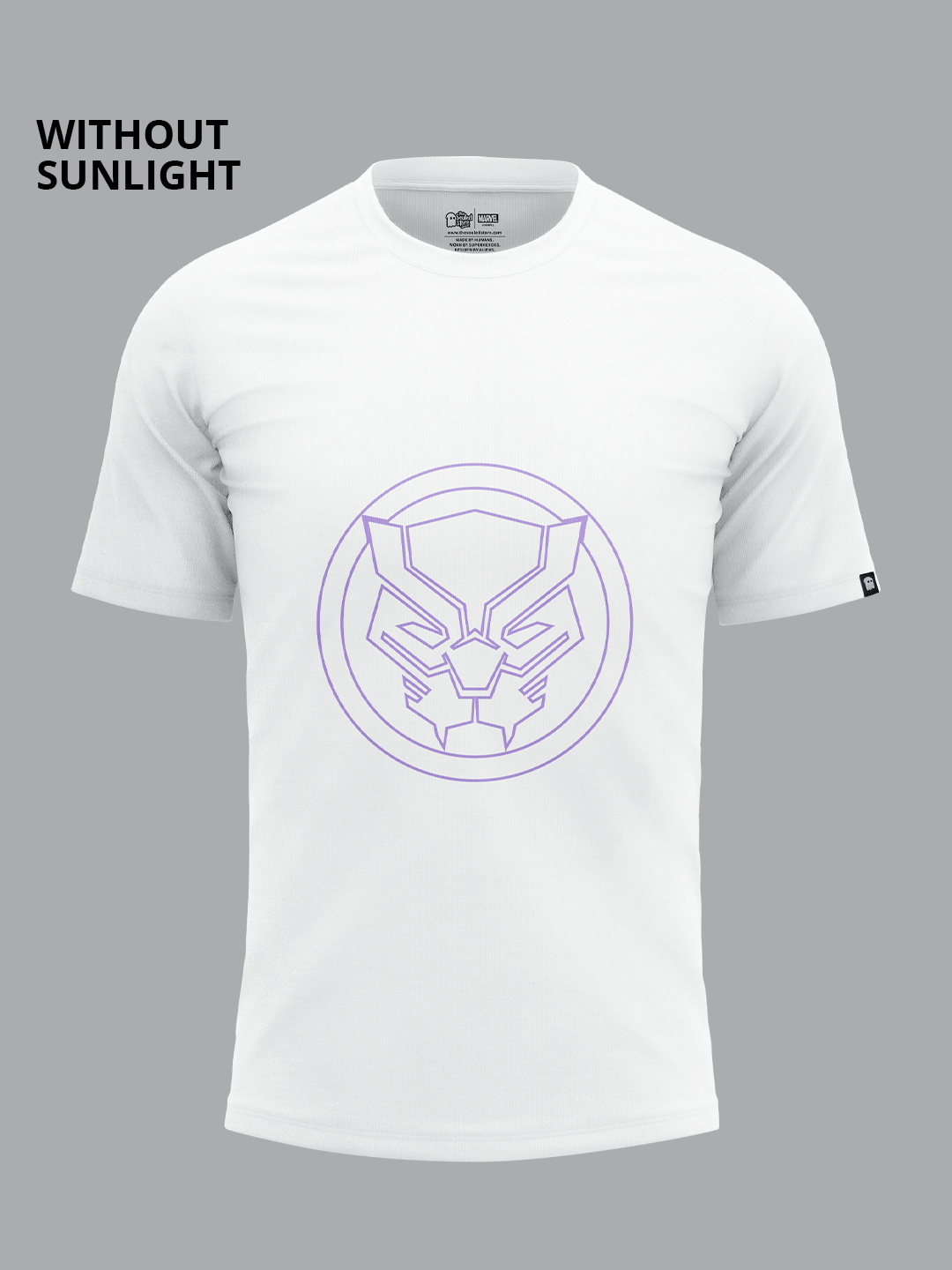 The Souled Store | Men's Black Panther: Wakanda Pride (Solar Activated) T-Shirt