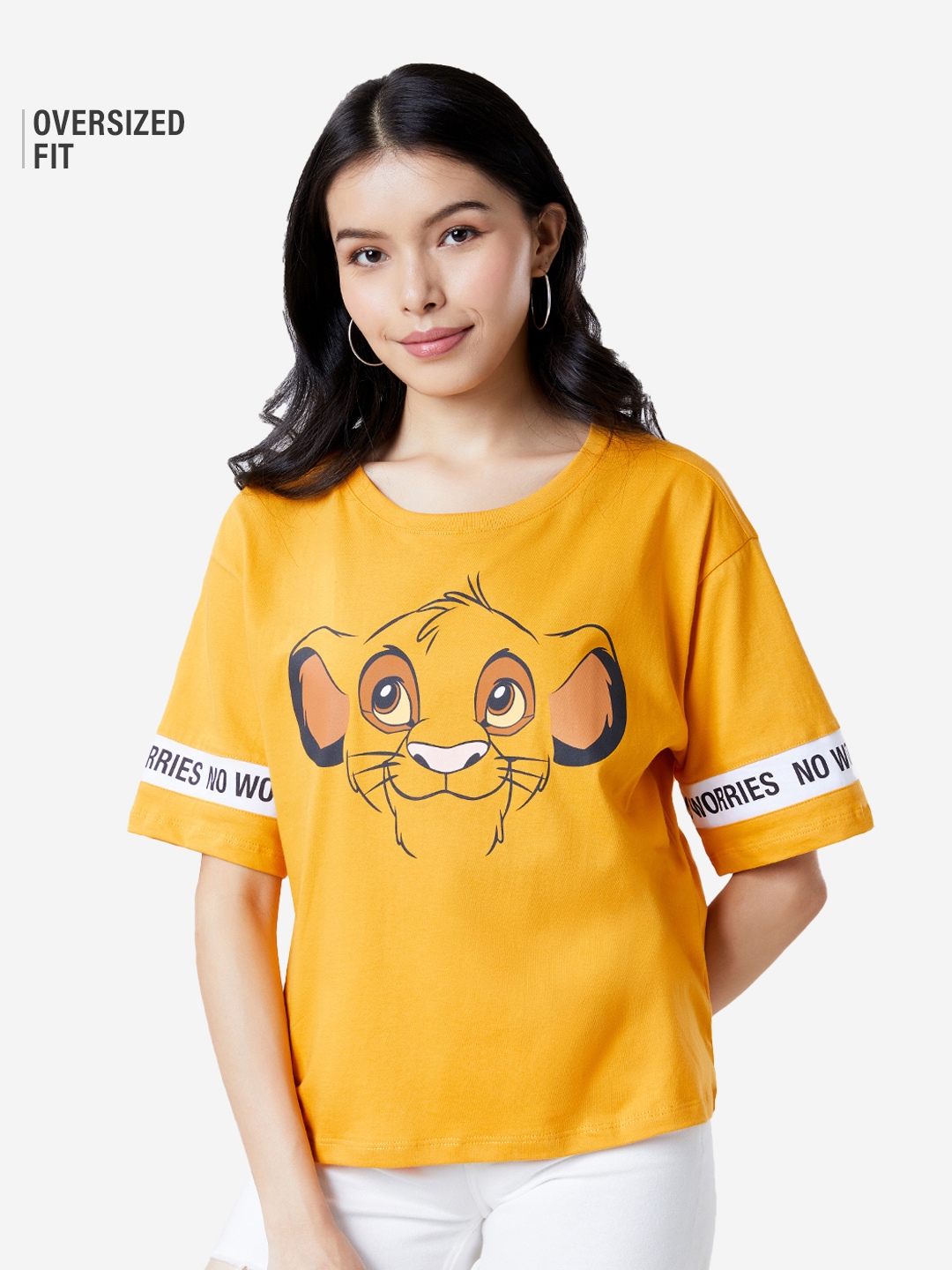 The Souled Store | Women's The Lion King: Super Simba Women's Oversized T-Shirt