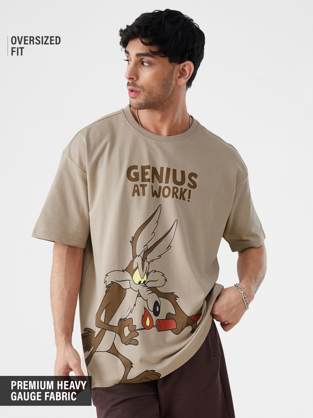 The Souled Store | Men's Looney Tunes: Magic Mushroom Oversized T-Shirt