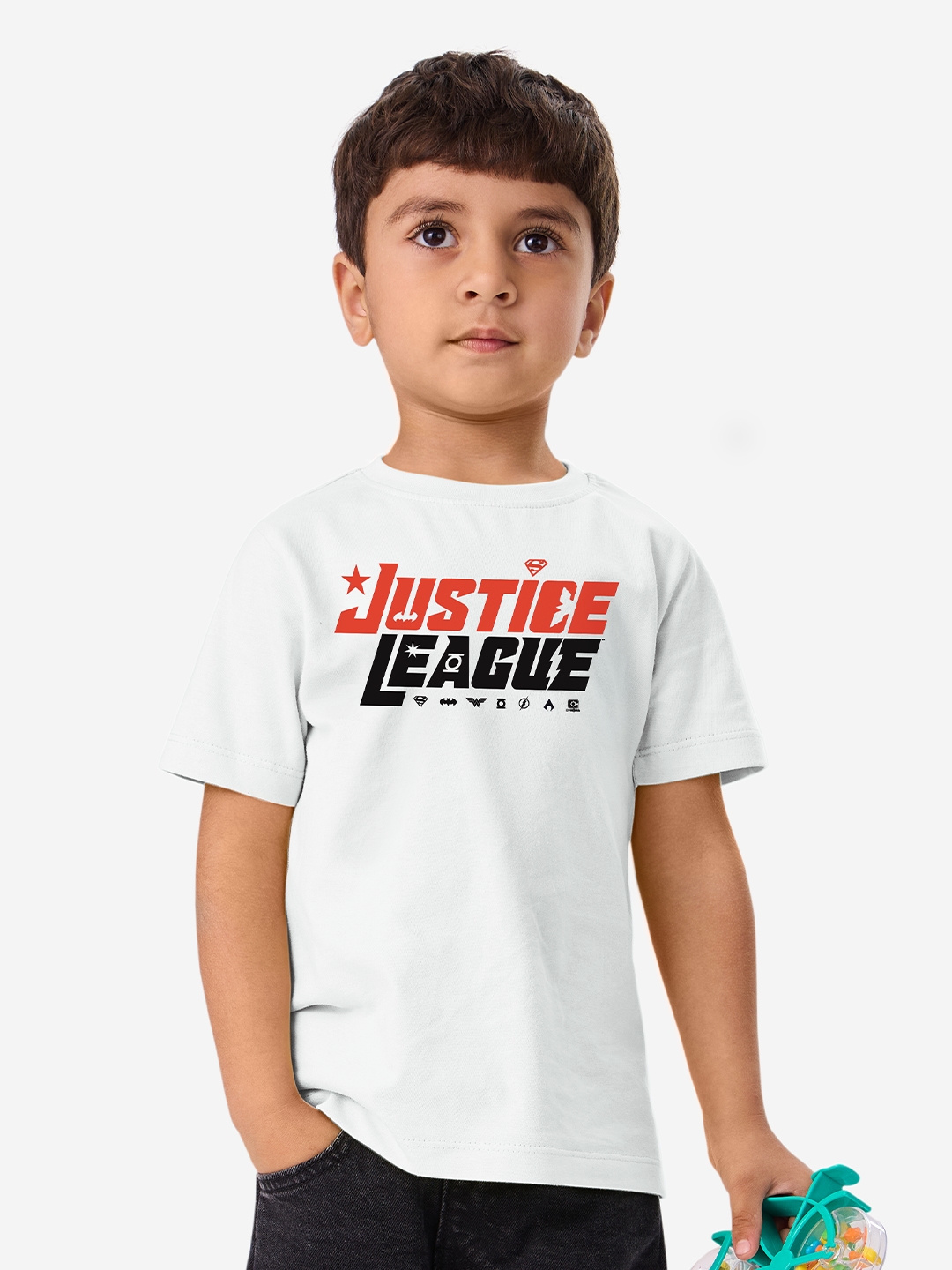 Boys Justice League: Superheroes Boys Cotton T-Shirt
