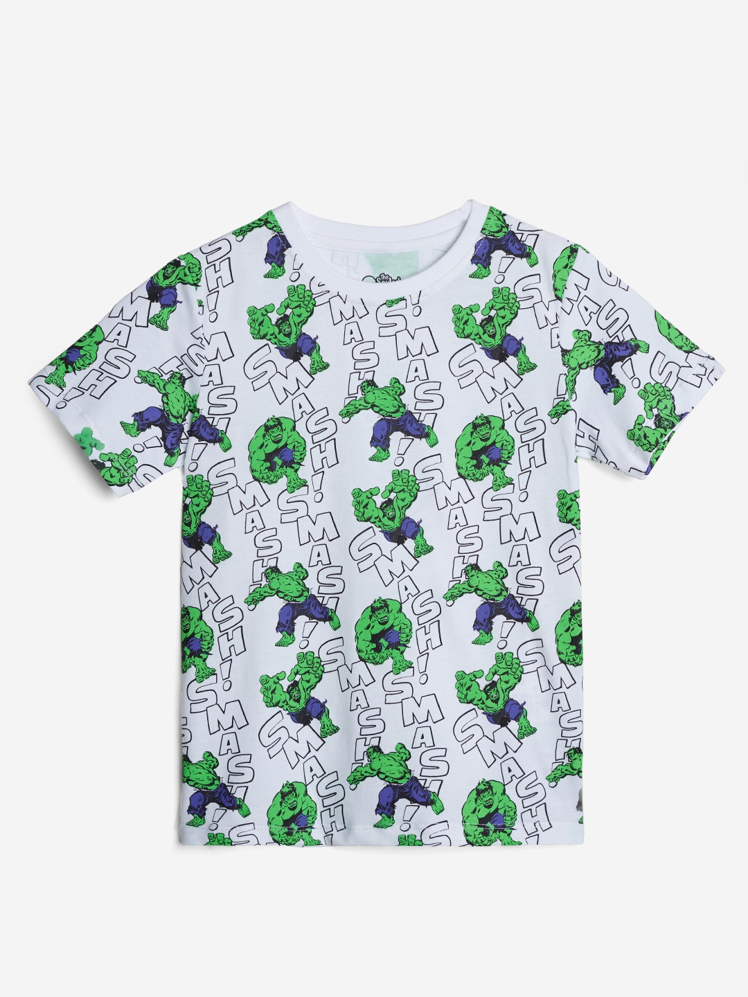 The Souled Store | Boys Hulk: All Over Print Boys Cotton T-Shirt