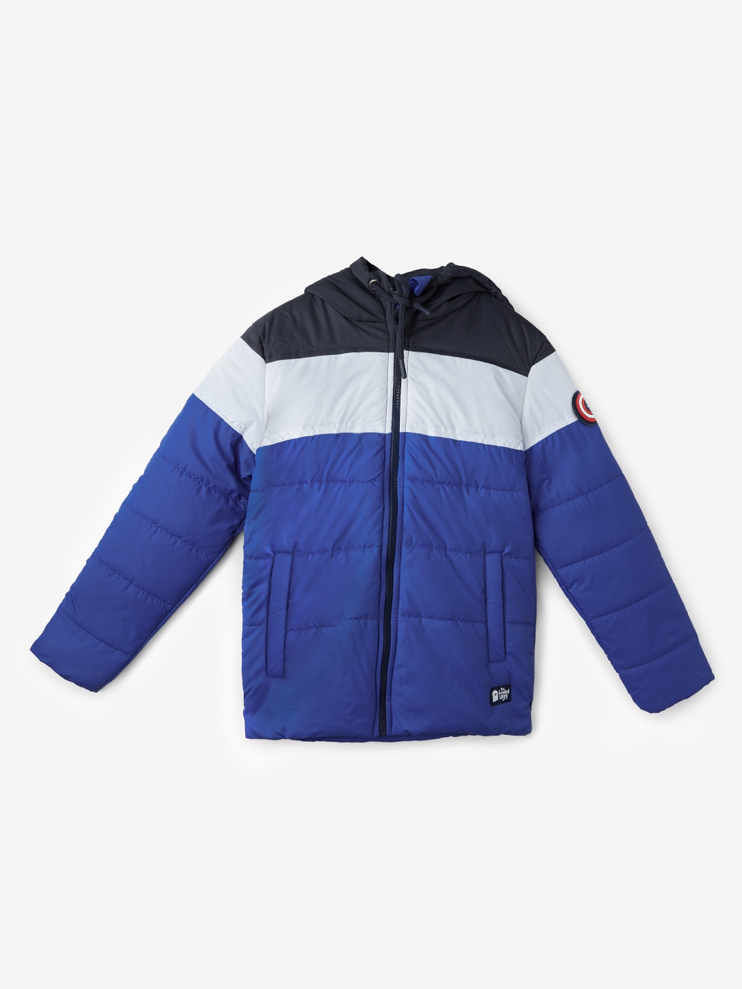 The Souled Store | Boys Captain America: Cut and Sew Boys Puffer Jackets
