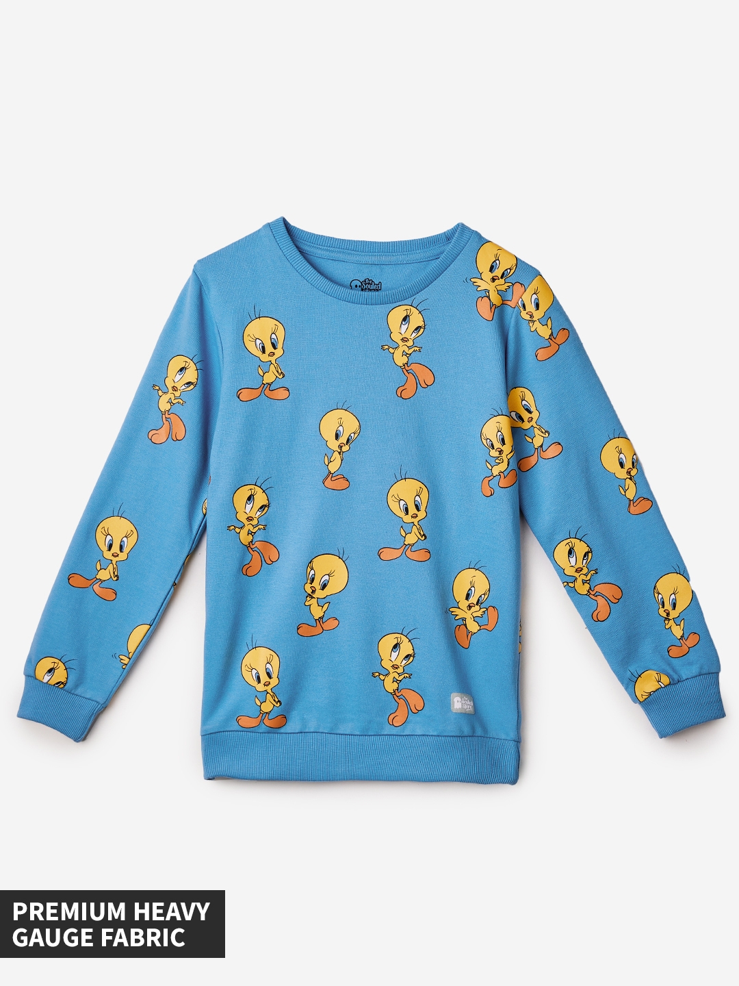 The Souled Store | Girls Looney Tunes: Tweety Pattern Girls Cotton Sweatshirts