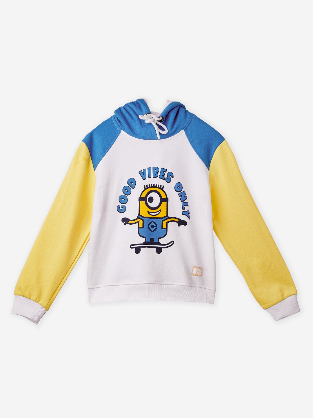 The Souled Store | Girls Minions: Good Vibes Only Girls Cotton Hoodie