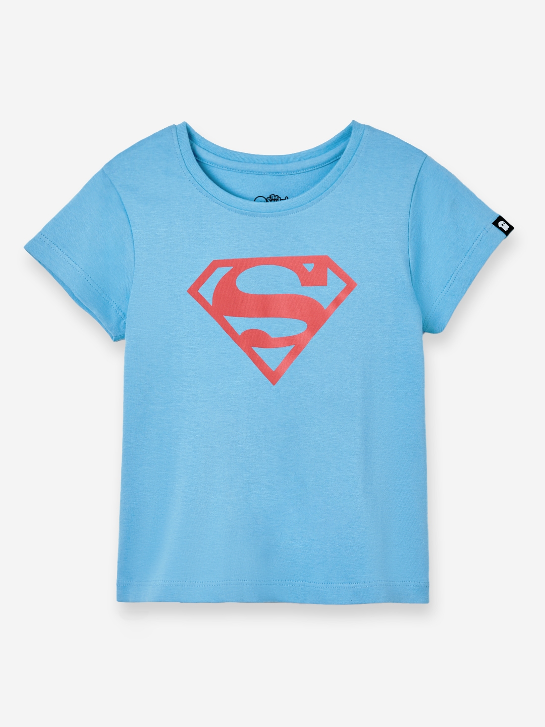 The Souled Store | Girls Superman: Logo Girls Cotton T-Shirt