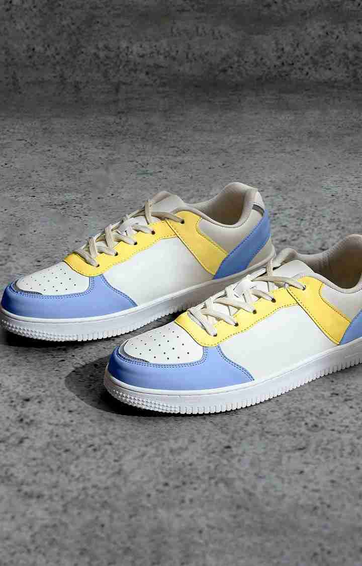 Men's White (Solar Activated) Sneakers