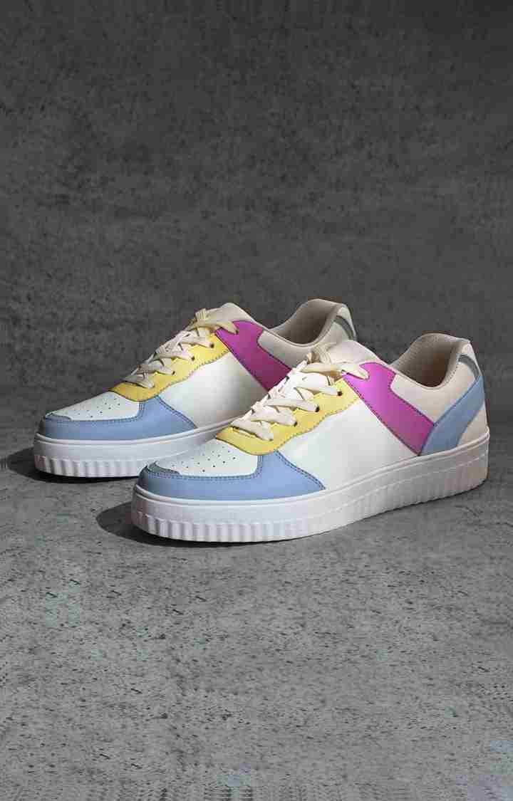 Women's White (Solar Activated) Sneakers