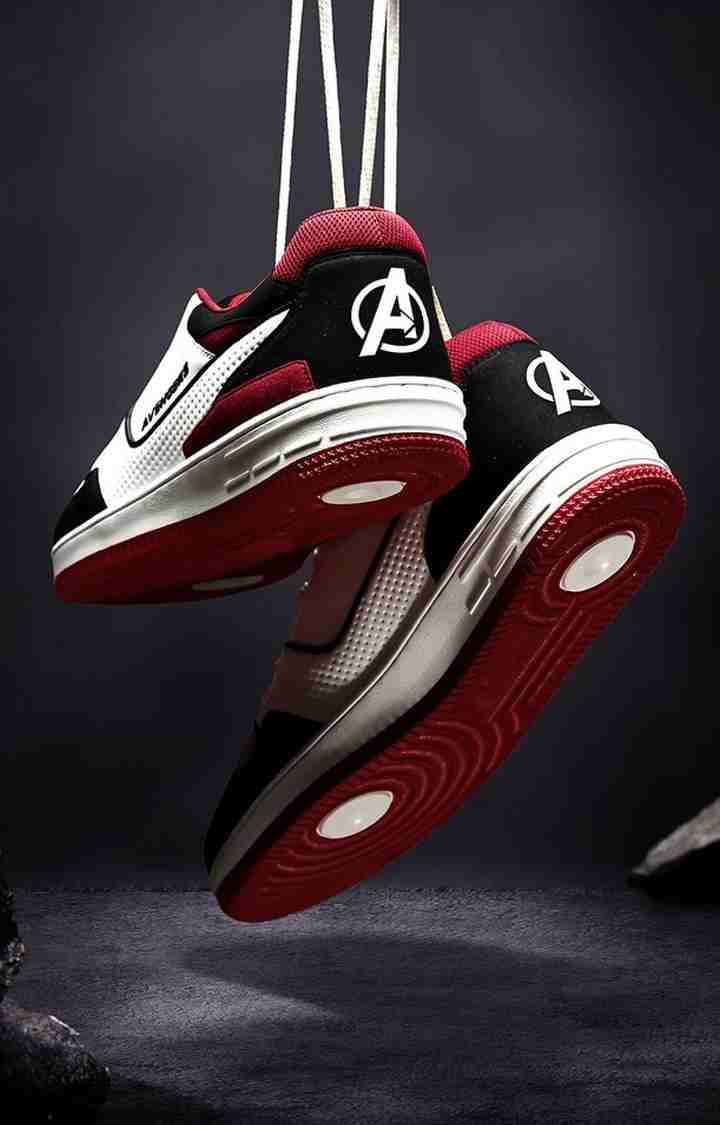 Men's Avengers: Quantum Realm White & Red Sneakers