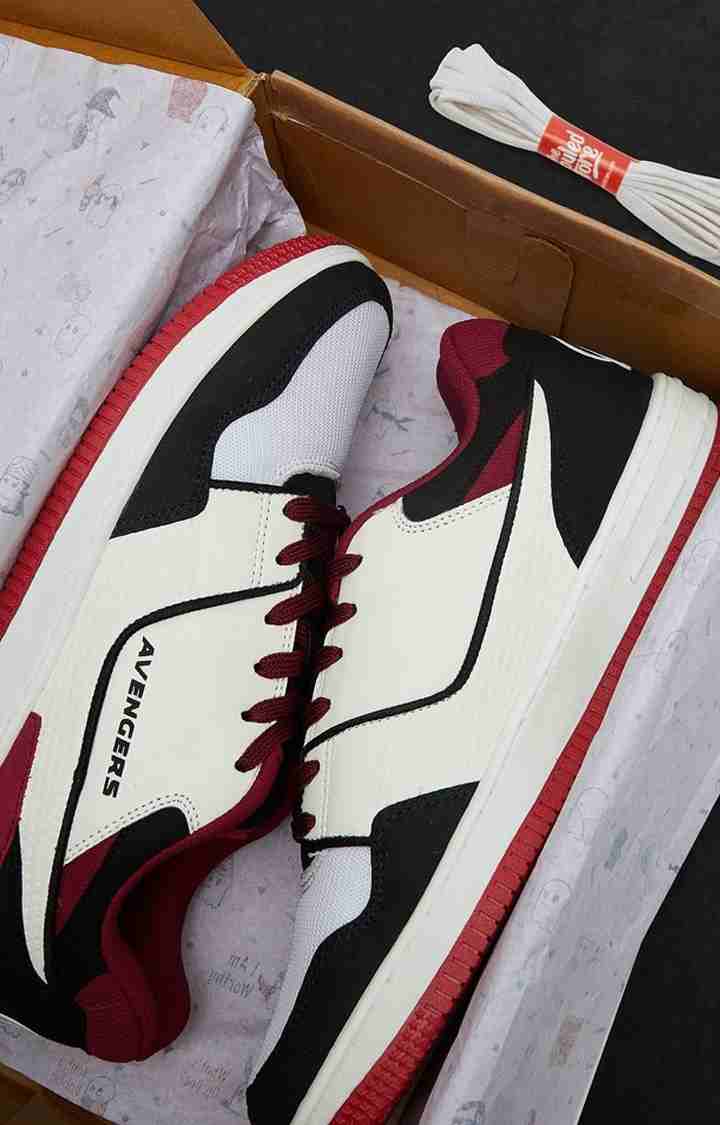 Men's Avengers: Quantum Realm White & Red Sneakers
