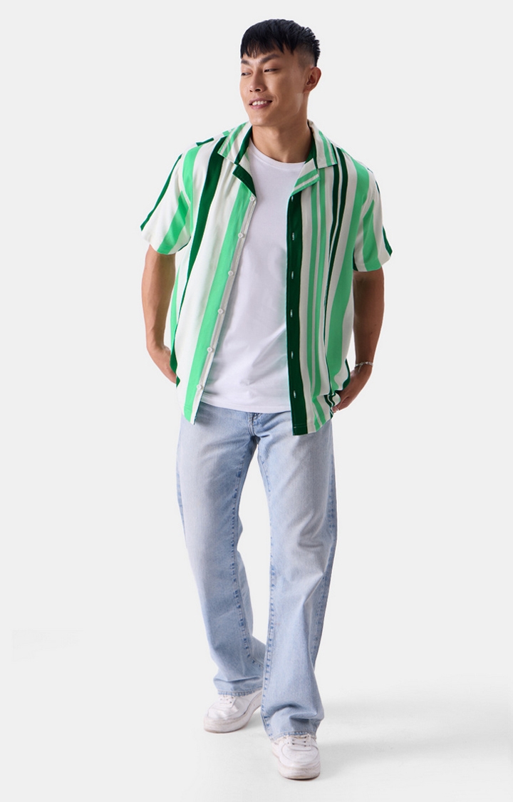 Men's Stripes Forest Holiday Shirts