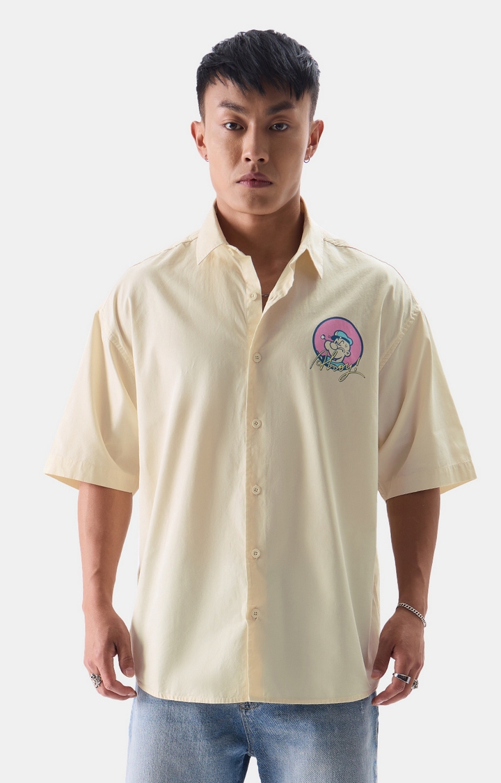 Men's Official Popeye Ahoy Oversized Shirts