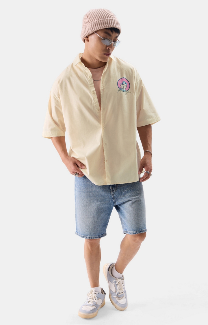 Men's Official Popeye Ahoy Oversized Shirts