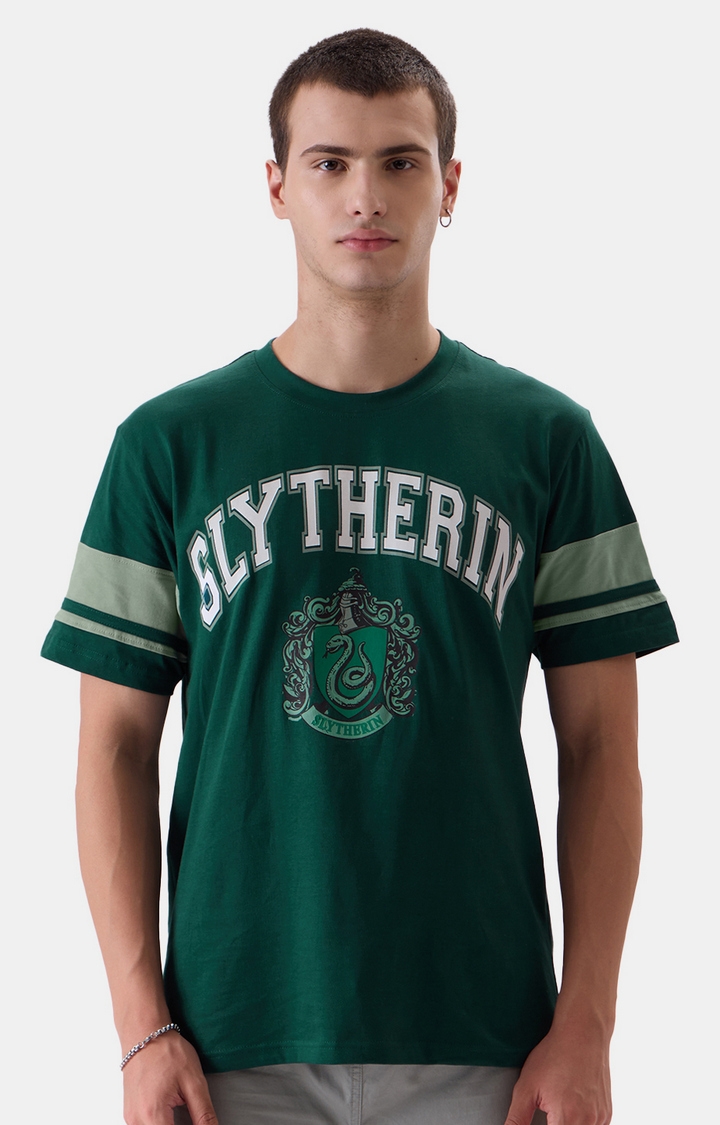 The Souled Store | Men's Official Harry Potter Slytherin T-Shirts