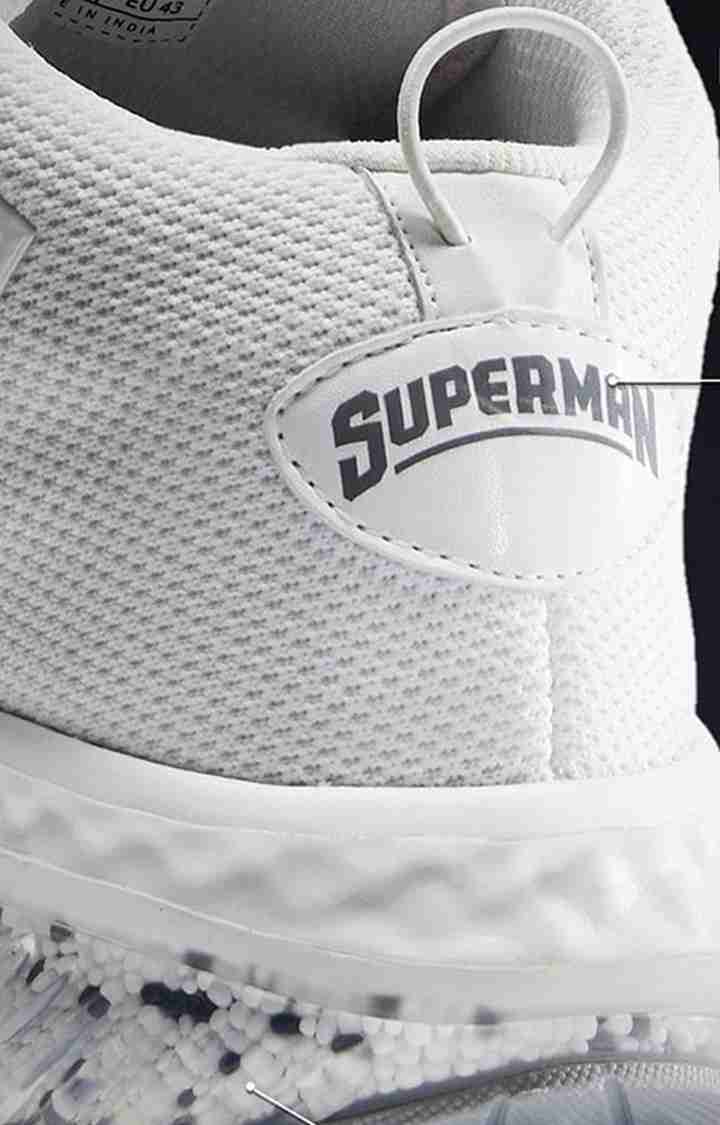 Men's Superman: Logo White Sneakers