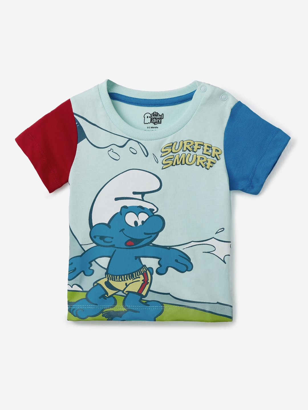 The Souled Store | Boys The Smurfs: Catch a Wave Boys Cotton T-Shirt