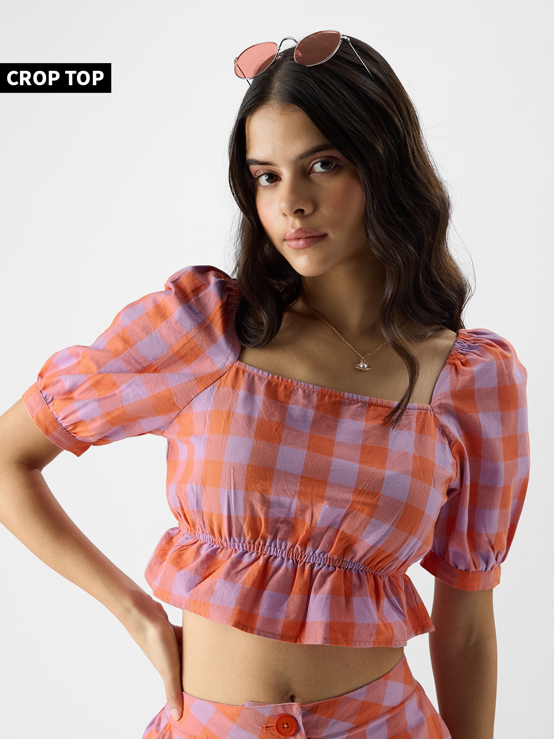 The Souled Store | Women's TSS Originals: Playful Plaid Women's Cropped Tops