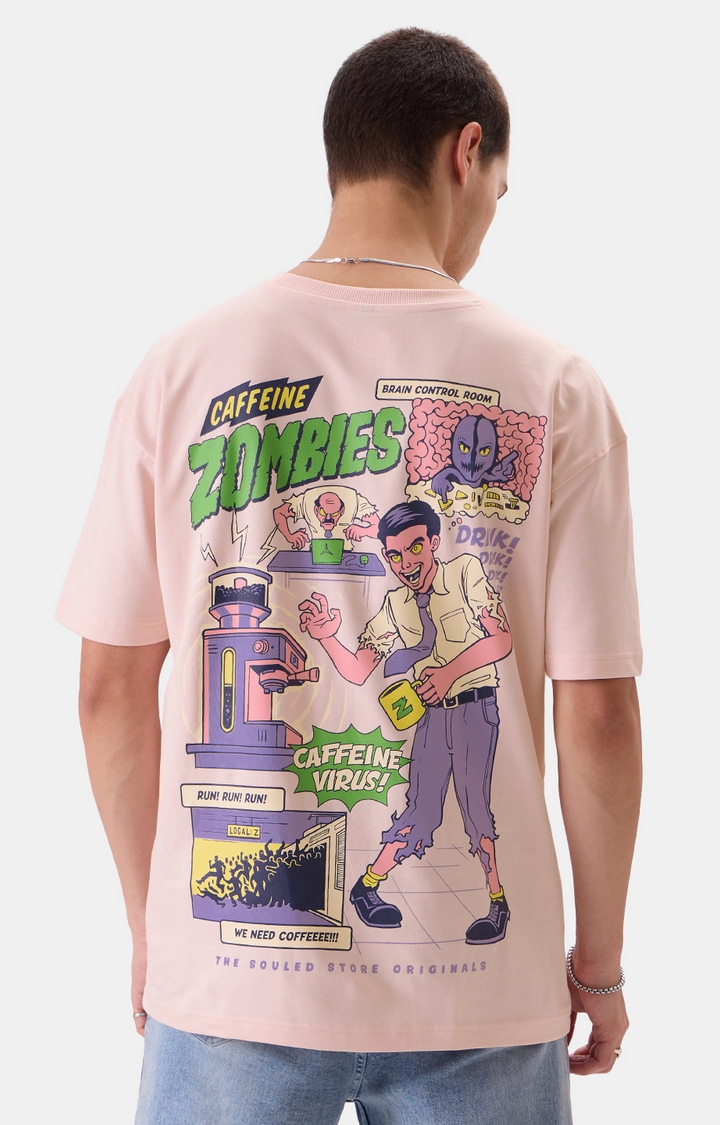 Men's Caffeine Zombies Boxy T-Shirt